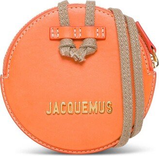 Le Pitchou Crossbody Bag In Orange Leather