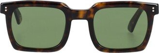 Rectangular Frame Sunglasses-CZ