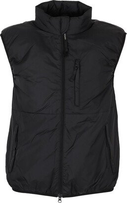 High-Neck Zip-Up Gilet-AB