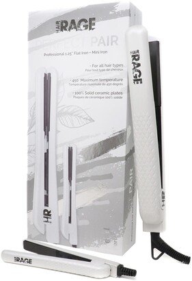 HAIR RAGE Perfect Pair Flat Iron Set | Full Size + Mini