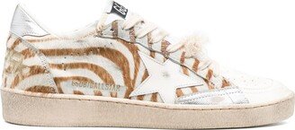 Zebra-Print Low-Top Sneakers