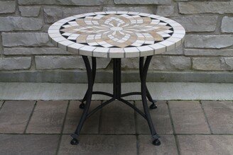 Cordora 24 Spanish Marble Mosaic Accent Table