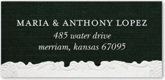 Address Labels: Decorative Victorian Address Label, Green, Address Label, Matte