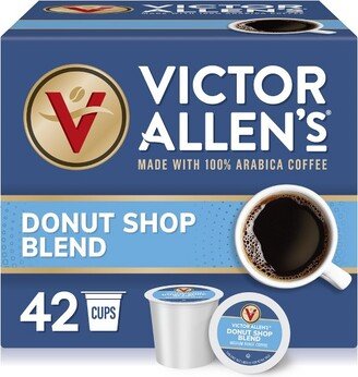 Victor Allen's Coffee Donut Shop Blend Single Serve Coffee Pods, 42 Ct