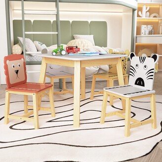 YUNLife&Home 5-Piece Kiddy Kitchen and Dining Room Furniture