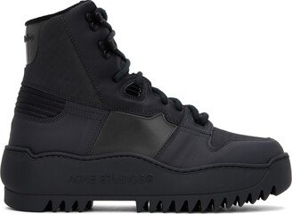 Black Ripstop Sneakers