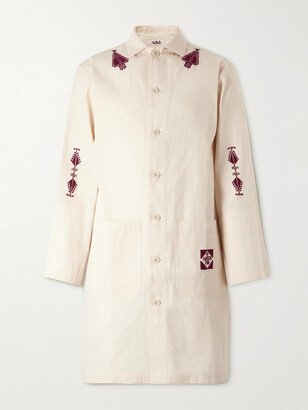 The Inoue Brothers Makhlut Embroidered Cotton-Canvas Coat