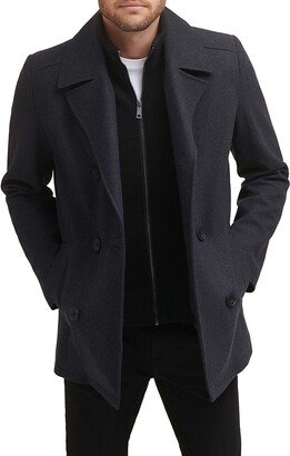 Double Breasted Bib Peacoat