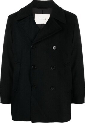 Dalton double-breasted wool peacoat