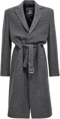 Belted Long-Sleeved Coat