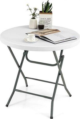 Perdix Chio LLC Round Folding Table, White