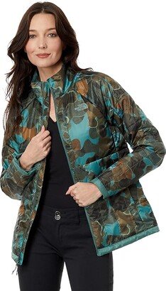 Circaloft Jacket (Dark Sage Camo Texture Print) Women's Clothing