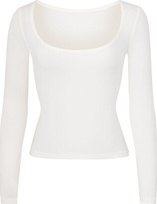 Square Neck Long Sleeve T-Shirt