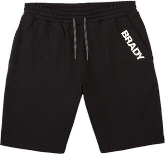 Men's Black Wordmark Fleece Shorts