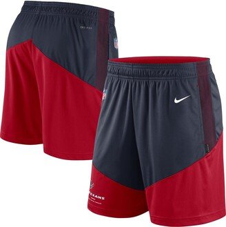 Men's Navy, Red Houston Texans Primary Lockup Performance Shorts - Navy, Red