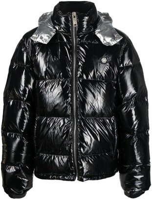 Logo-Print Padded Jacket-AW