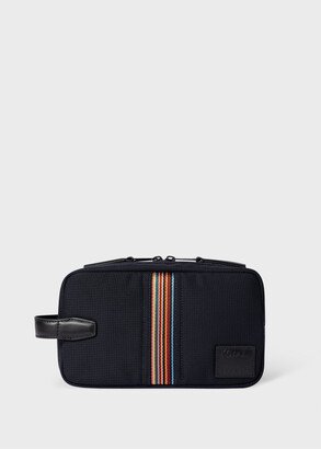 Navy 'Signature Stripe' Wash Bag