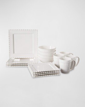 16-Piece Bianca Bead Dinnerware Set