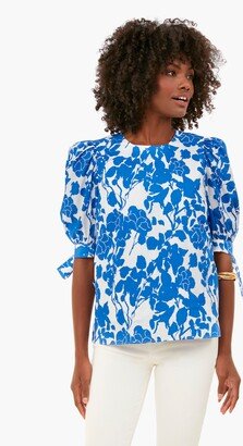 Hyacinth House Blue Floral Fiona Blouse