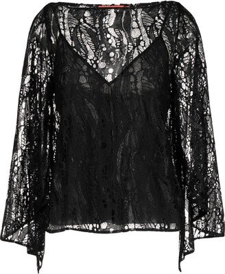 Deco Esprit floral-lace blouse