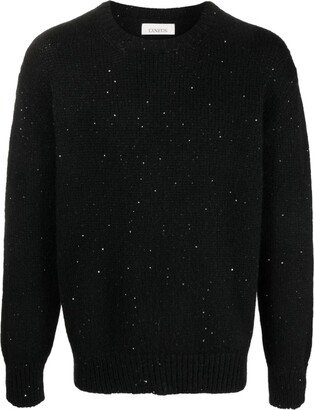 Sequin-Embellished Fine-Knit Jumper