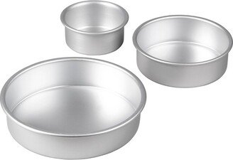 3pc Performance Pans Aluminum Round Cake Pans 8