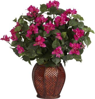 Bougainvillea w/ Vase Silk Plant