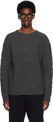 KOZABURO Gray Crewneck Sweater