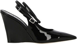 Wanda Buckled Wedge Pumps