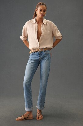 Bobby Boyfriend Mid-Rise Straight-Leg Jeans