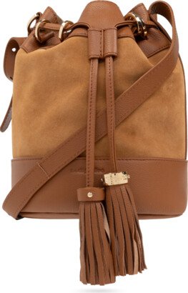 ‘Vicki’ Bucket Shoulder Bag - Brown
