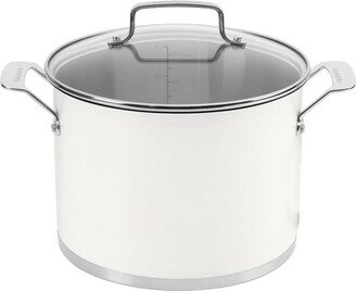 Matte 6qt Stainless Steel Stockpot with Cover MW8966-22 - White