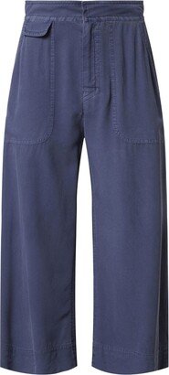 Danie silk cropped trousers