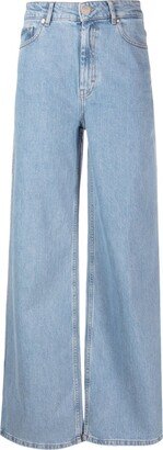 Mid-Rise Wide-Leg Jeans-AS