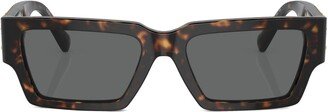 Medusa Head rectangular sunglasses