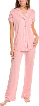 2Pc Bella Pajama Pant Set-AB