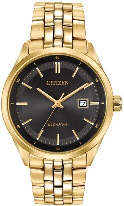 Men's Eco-Drive Gold-Tone Stainless Steel Bracelet Watch 41mm BM7252-51E