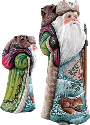 G.DeBrekht Woodcarved Hand Painted Friendly Wilderness Figurine