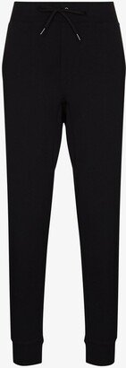 Black Logo Tapered Track Pants