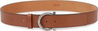 Gancini-buckle leather belt-AD