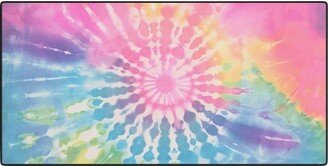 Emanuela Carratoni Boho Rainbow Tie Dye Desk Mat