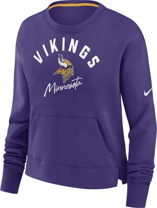 Women's Team (NFL Minnesota Vikings) High-Hip Crew in Purple