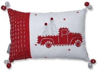 Pillow Perfect Truck and Trees Lumbar Pillow