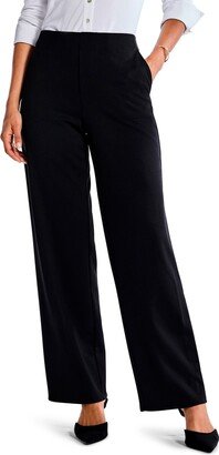 Drapey Ponte Ankle Wide Leg Pants-AA