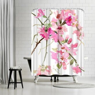 71 x 74 Shower Curtain, Pink Flower by Suren Nersisyan