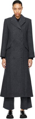 Black & Gray Gardeniia Coat