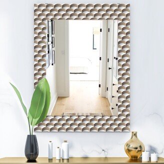 Designart 'Scandinavian 7' Mid-Century Mirror - Printed Wall Mirror