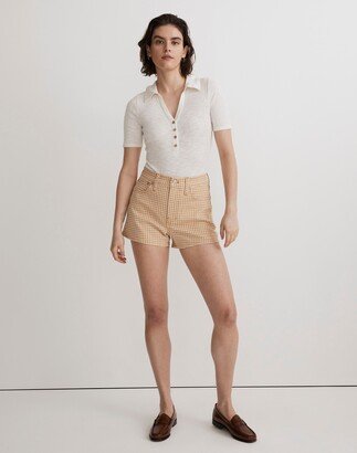 The Perfect Vintage Jean Short in Mini Check