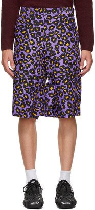 Purple Animal Shorts