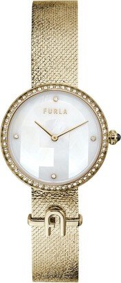 Furla Watches FURLA Ladies Gold Tone Stainless Steel Bracelet Watch WW00022001L2